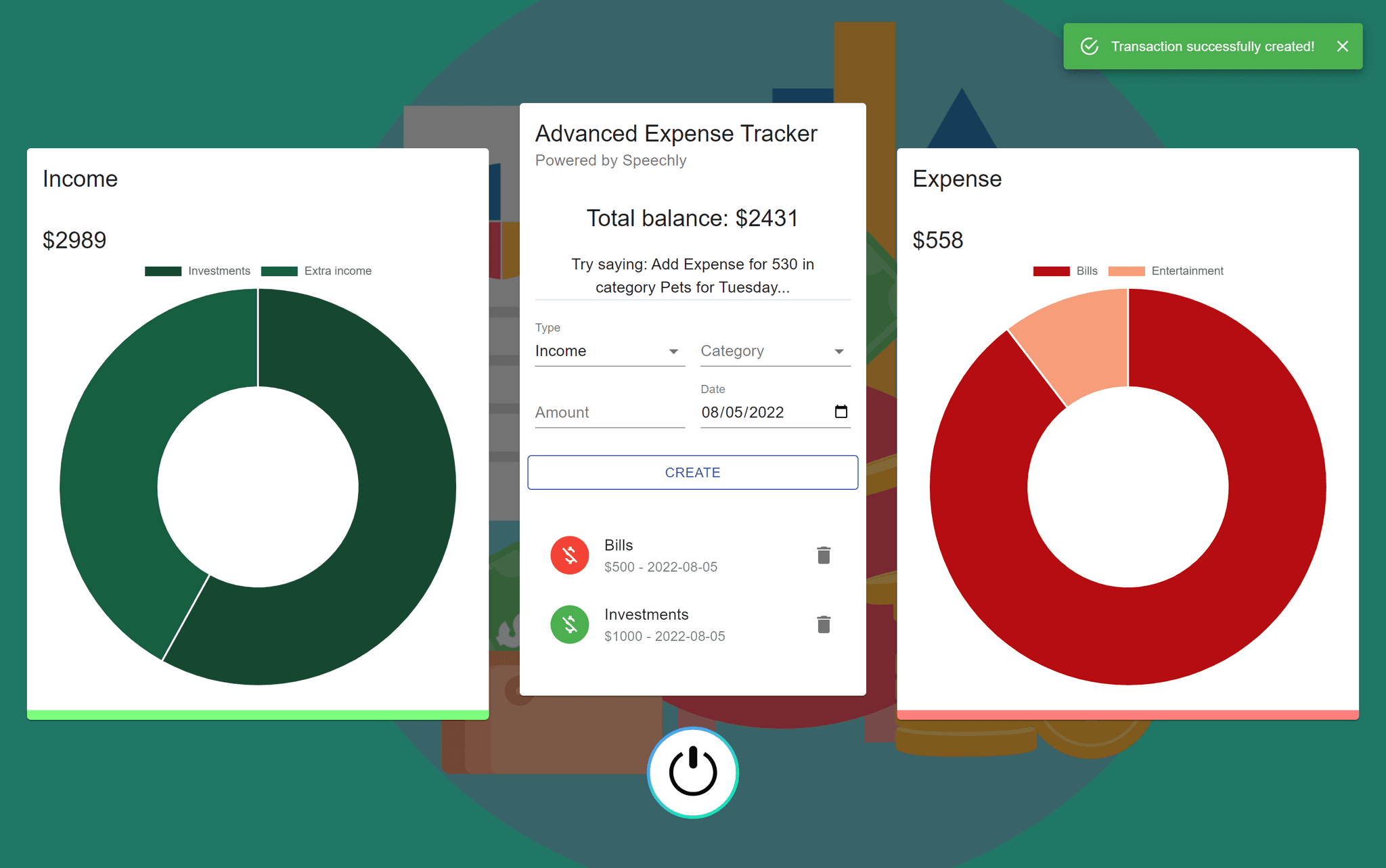 Advanced Expense Tracker